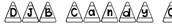 DJB Candy Corn Font font preview